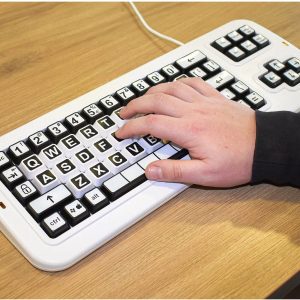 מקלדת אותיות גדולות Clevy לאייפד/Windows